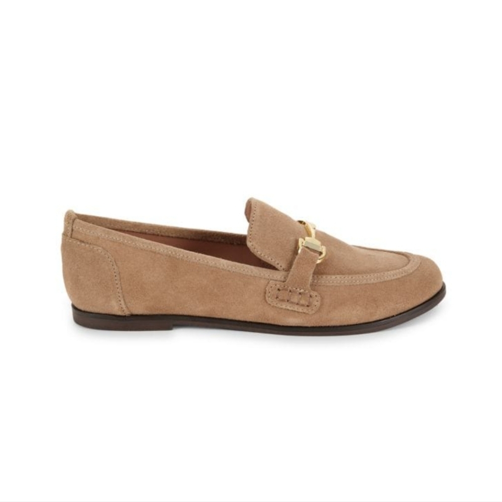 Steve Madden Tan Suede Horsebit Loafers